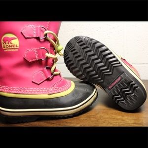 ❄️ Sorel Waterproof Winter Boots Girls Pink Youth